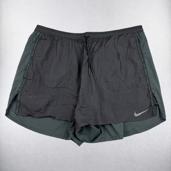 Nike Other - Nike Running Division Shorts Mens XXL Black Gray 2-in-1 Athletic DA1290-010